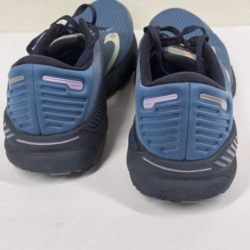 Brooks Adrenaline GTS 22 Running Shoe Mesh Blue Synthetic Size 10.5B -No Insoles - Picture 4 of 5